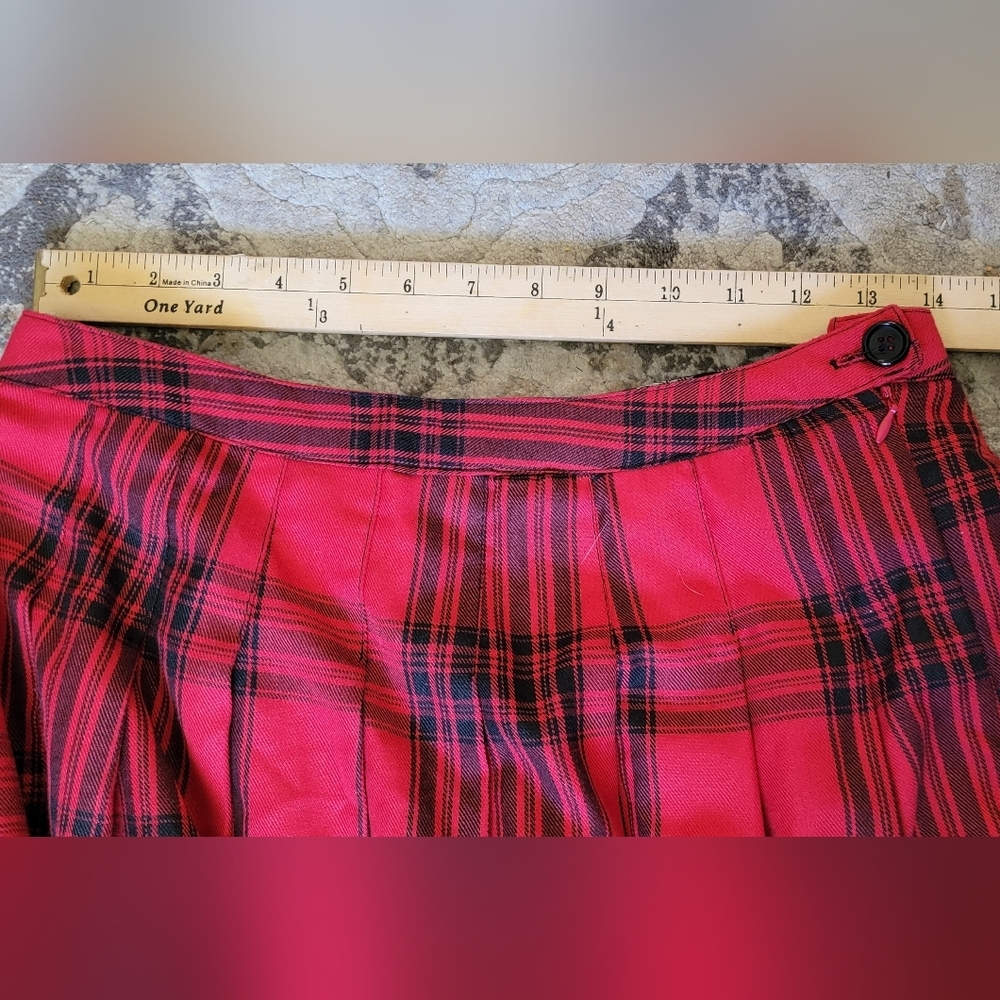 M Bundle Y2K Gothic Grunge Academia Schoolgirl Punk Fairycore Plaid Pleated Mini - Picture 6 of 7